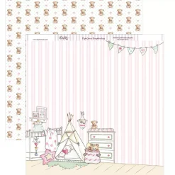 Kit de scrapbooking Y ... por fin llegaste tú, Mi niña Dayka 30x30cm