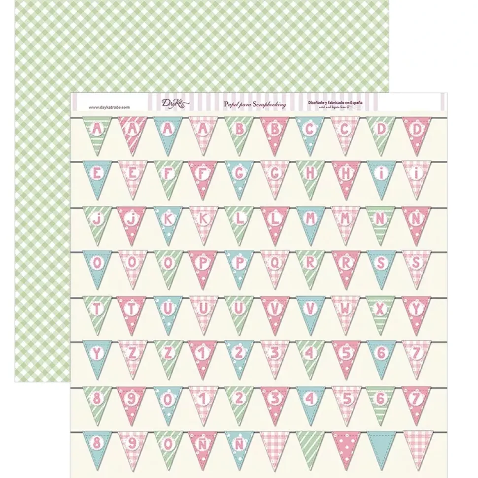 Kit de scrapbooking Y ... por fin llegaste tú, Mi niña Dayka 30x30cm