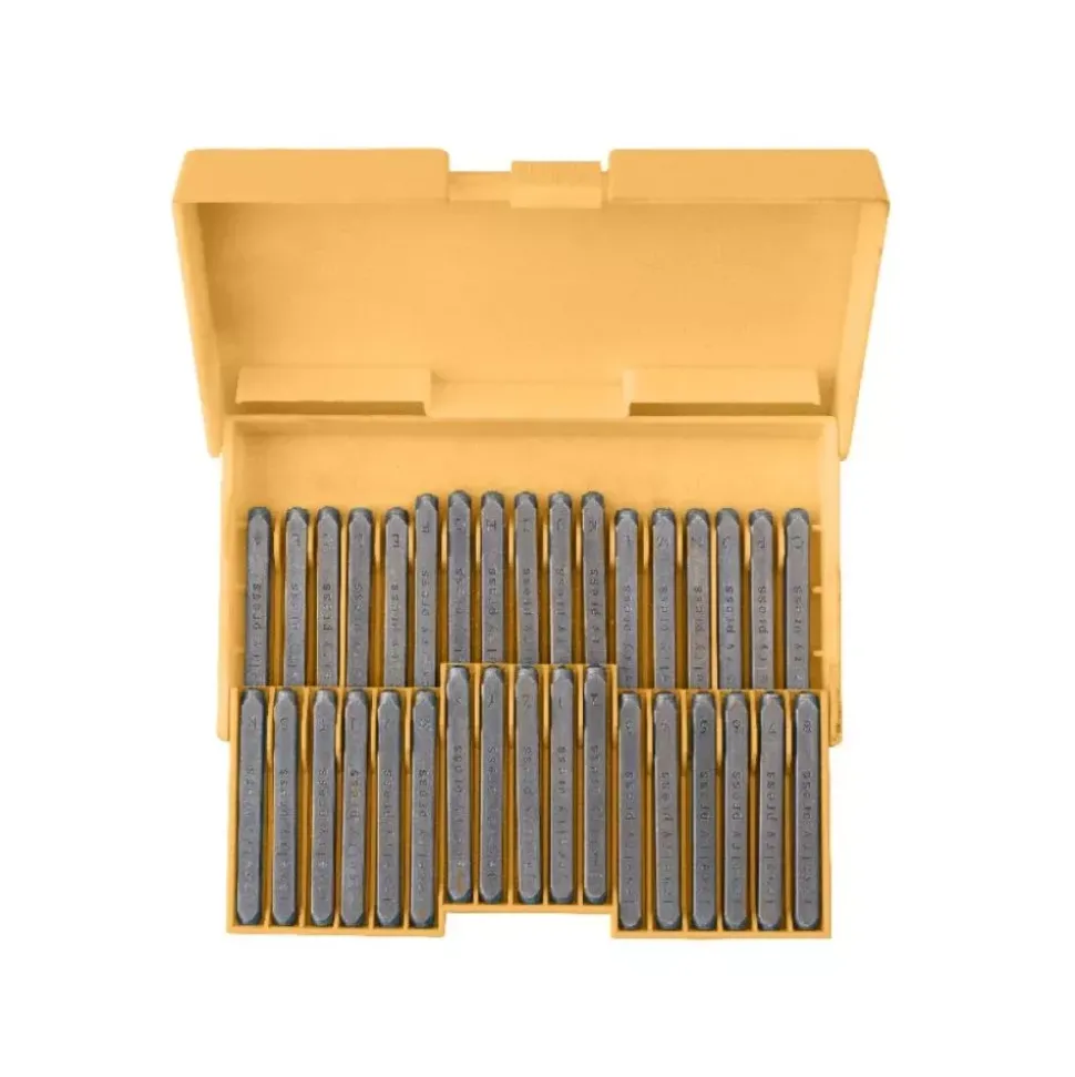 Kit de sellos mayúsculas y números Handwritten para Jewelry Press We R Makers