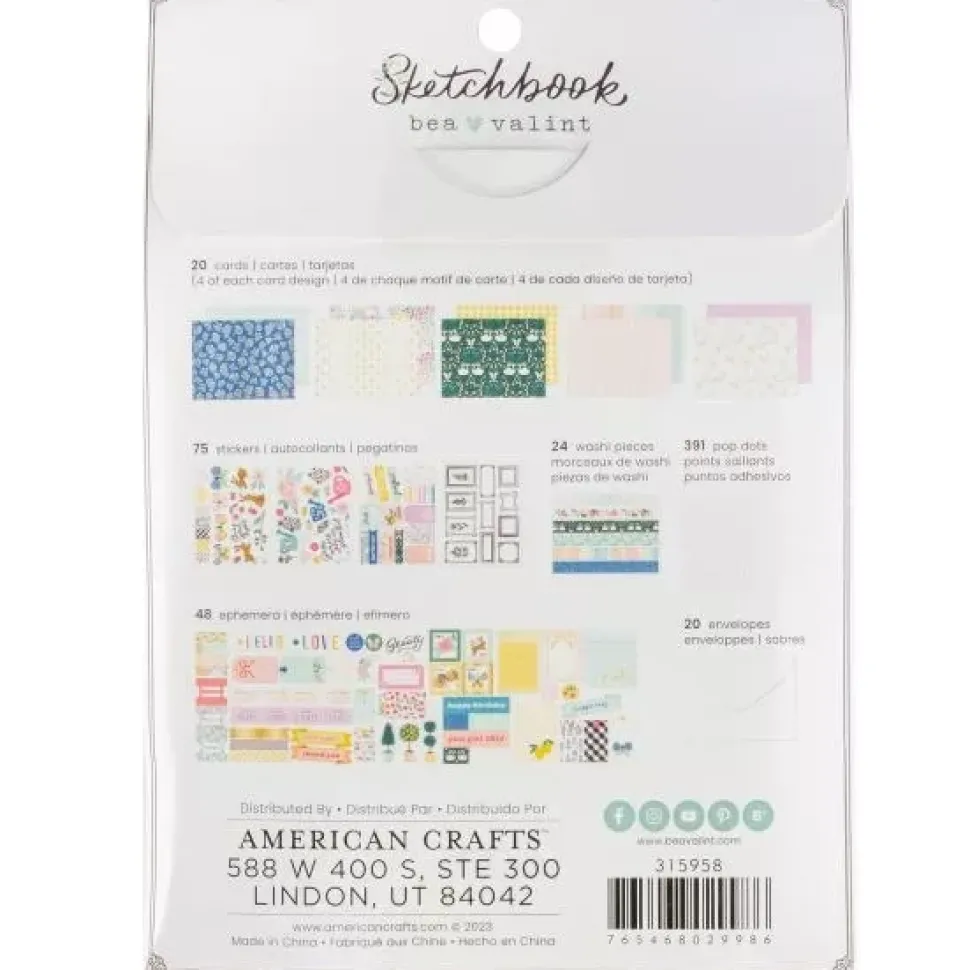 Kit Para Hacer Tarjetas Sketchbook Bea Valint