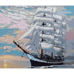 Kit Pintar Por Números Barco Velero Alex Bog 40x50cm