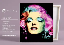 Kit Pintar Por Números Iconic Marilyn Alex Bog 40x50cm