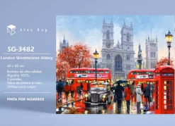 Kit Pintar Por Números London Westminster Alex Bog 40x50cm