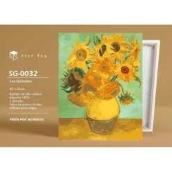 Kit Pintar Por Números Los Girasoles Alex Bog 40x50cm