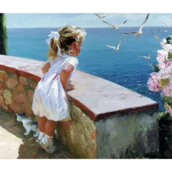 Kit pintar por números Mirando al mar Alex Bog 40x50cm