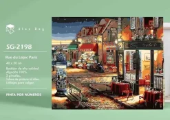 Kit Pintar Por Números Rue Du Lepic Paris Alex Bog 40x50cm