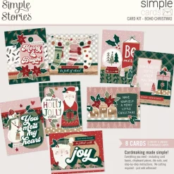 Kit Simple Cards Boho Christmas Simple Stories