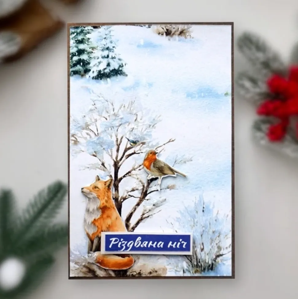 Kit Tarjetas Felicitación Country Christmas Fabrika Decoru 10x15cm