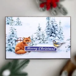 Kit Tarjetas Felicitación Country Christmas Fabrika Decoru 10x15cm