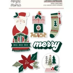 Layered Stickers Boho Christmas Simple Stories