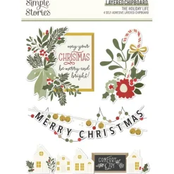 Layered stickers The Holiday Life Simple Stories