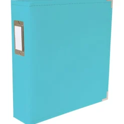 Álbum Classic Leather D Ring Aqua We R Makers 21x28cm