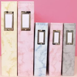 Álbum de Anillas Ecopiel Azul Marino Craftelier 12