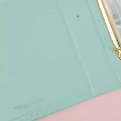 Álbum de Anillas Ecopiel Mármol Azul Craftelier 6