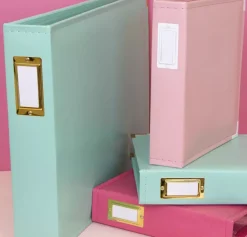 Álbum de Anillas Ecopiel Rosa Bebé Craftelier 12