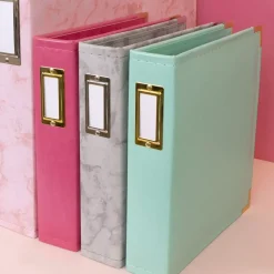 Álbum de Anillas Ecopiel Rosa Bebé Craftelier 12