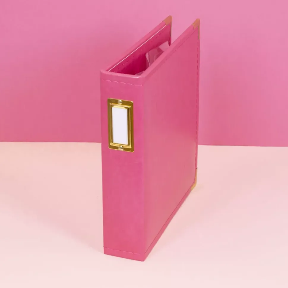 Álbum de Anillas Ecopiel Rosa Chicle Craftelier 6"x8"