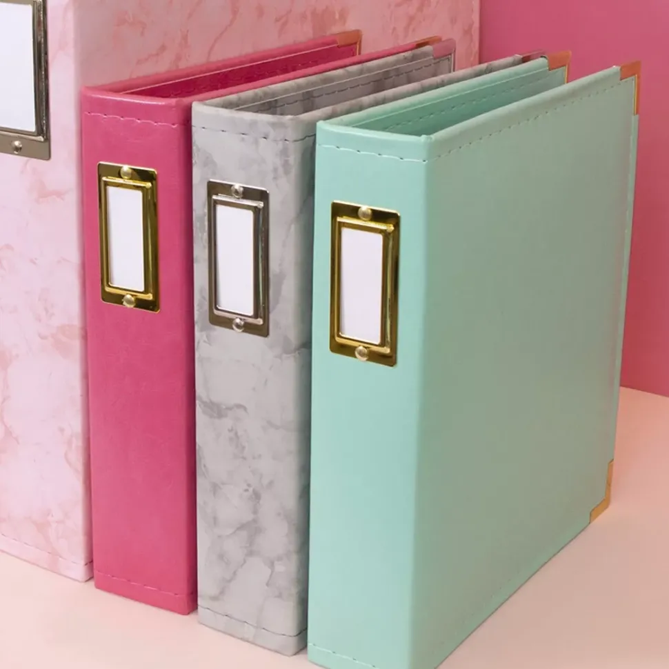 Álbum de Anillas Ecopiel Rosa Chicle Craftelier 6"x8"