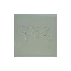 Álbum de cuero lomo ancho Mapamundi Salvia Lora Bailora 6