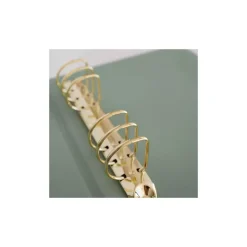 Álbum de cuero lomo ancho Mapamundi Salvia Lora Bailora 6