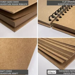 Álbum Kraft Clairefontaine 21x16cm