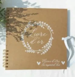 Álbum Kraft de Anillas Corazón 25x25cm