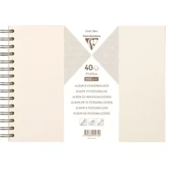 Álbum Marfil Iridiscente Clairefontaine 27x20cm