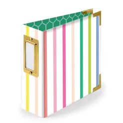 Álbum Striped Paige Evans Para We R Memory Keepers 4"x4"