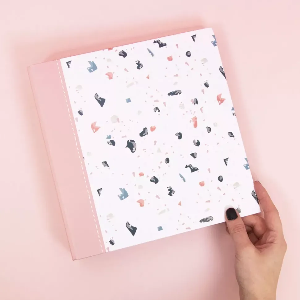 Álbum 6”x8" Terrazo Lomo 5cm Craftelier