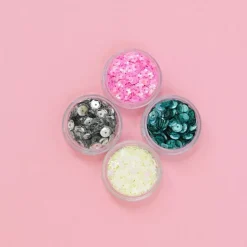 Lentejuelas Flores Rosa Craftelier 5mm