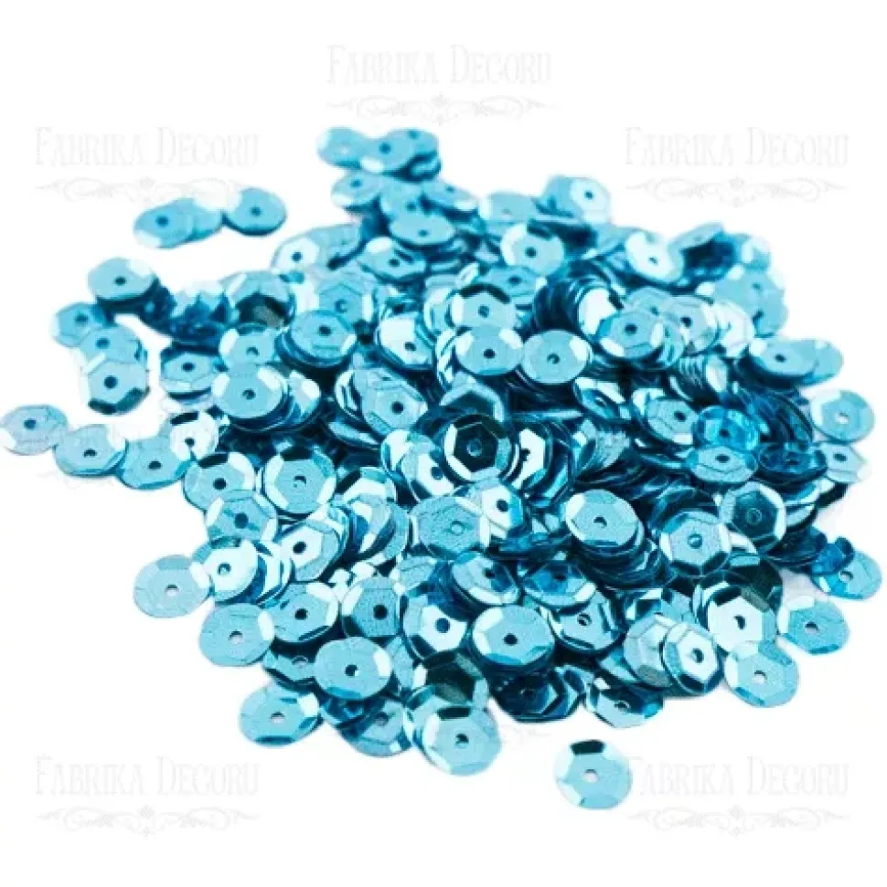 Lentejuelas grandes Azul cielo Fabrika Decoru