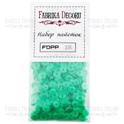 Lentejuelas grandes Esmeraldas Fabrika Decoru