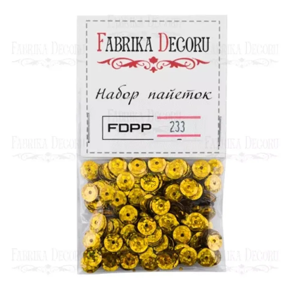 Lentejuelas Grandes Oro imperial 7mm Fabrika Decoru