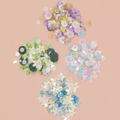 Lentejuelas Reflejos Rosa y Azul Craftelier