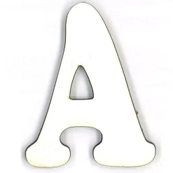 Letra A en tablero blanco