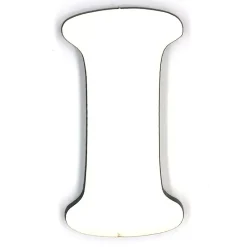Letra I en tablero blanco