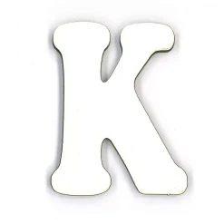 Letra K en tablero blanco