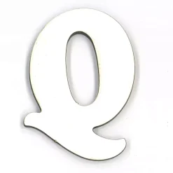 Letra Q en tablero blanco