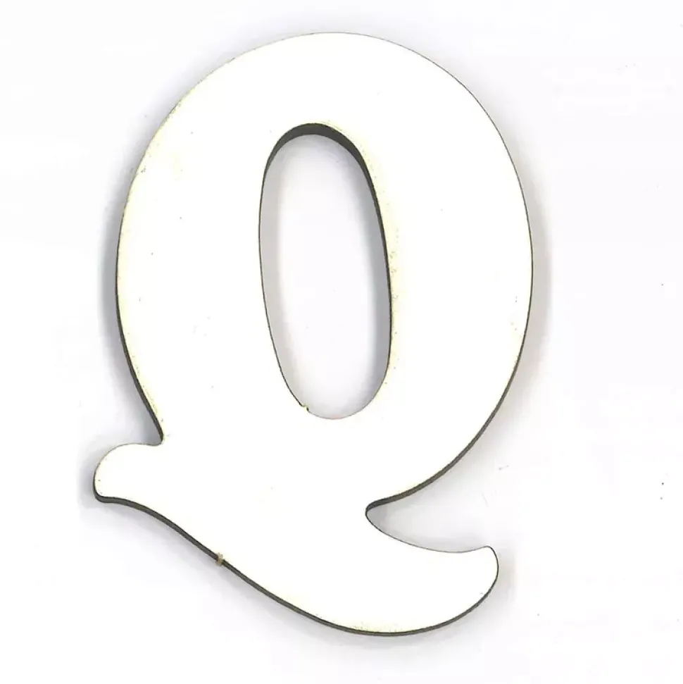 Letra Q en tablero blanco