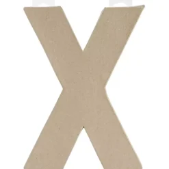 Letra X de cartón endurecido