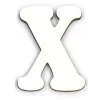 Letra X en tablero blanco