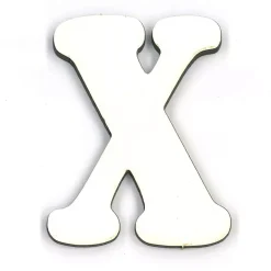 Letra X en tablero blanco