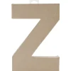 Letra Z de cartón endurecido