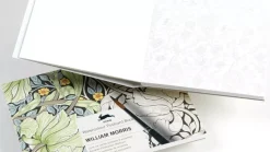 Libro de postales para colorear William Morris The Pepin Press 15x10cm