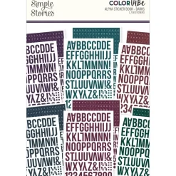 Libro de stickers Alfabeto Darks Color Vibe Simple Stories