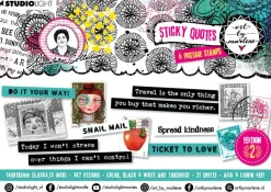 Libro de stickers Sticky Quotes Edition 2 Studio Light