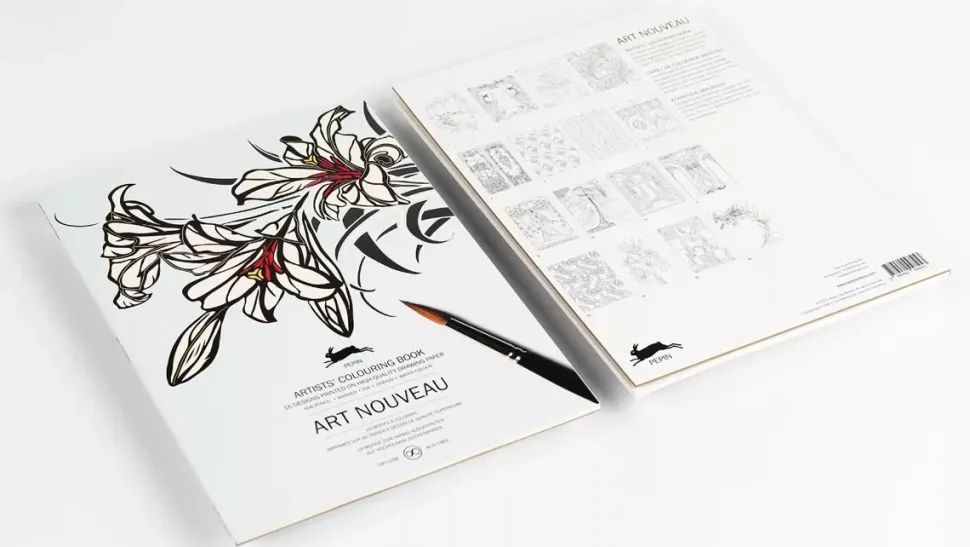 Libro para colorear Art Nouveau The Pepin Press 25x34cm