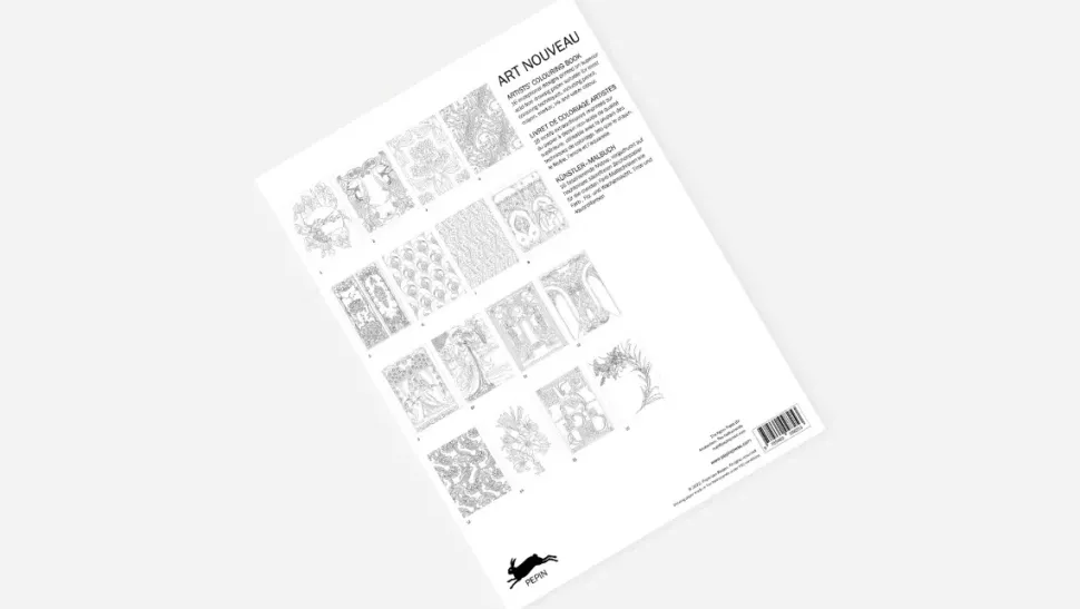 Libro para colorear Art Nouveau The Pepin Press 25x34cm