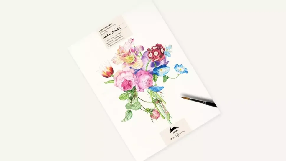 Libro para colorear Floral The Pepin Press 25x34cm