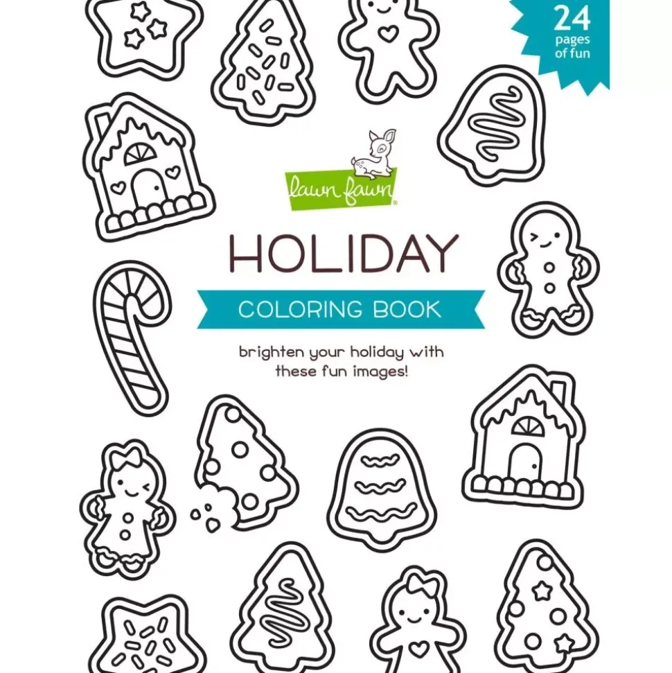 Libro para Colorear Holiday Lawn Fawn